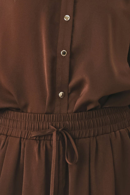 CANYON BROWN WOVEN TOP
