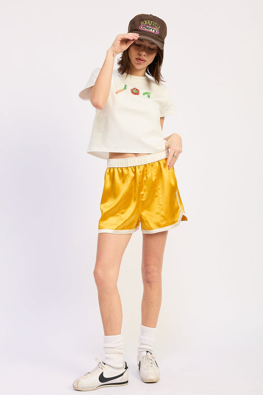 Ginevra Satin Shorts